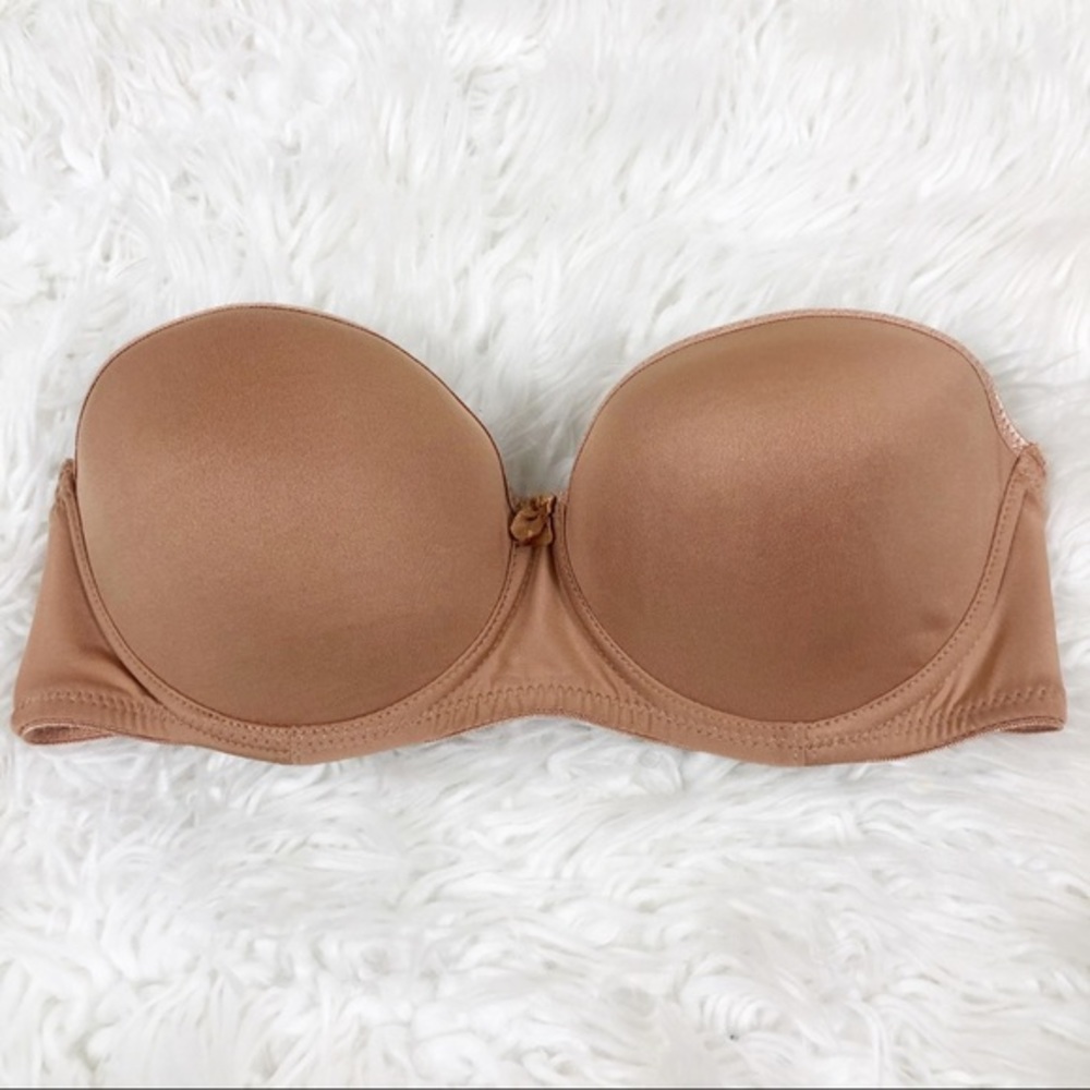 Felina Brown Strapless Push Up Bra